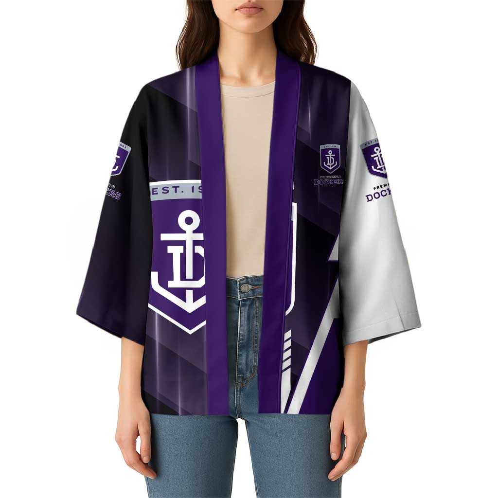 Personalized Fremantle Dockers Kimono Modern Geometric Sports Graphic Style