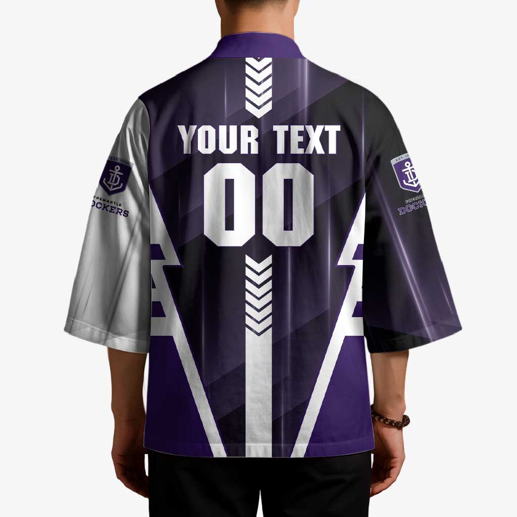 Personalized Fremantle Dockers Kimono Modern Geometric Sports Graphic Style