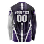 Personalized Fremantle Dockers Long Sleeve Shirt Modern Geometric Sports Graphic Style