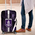 Fremantle Dockers Luggage Cover Modern Geometric Sports Graphic Style