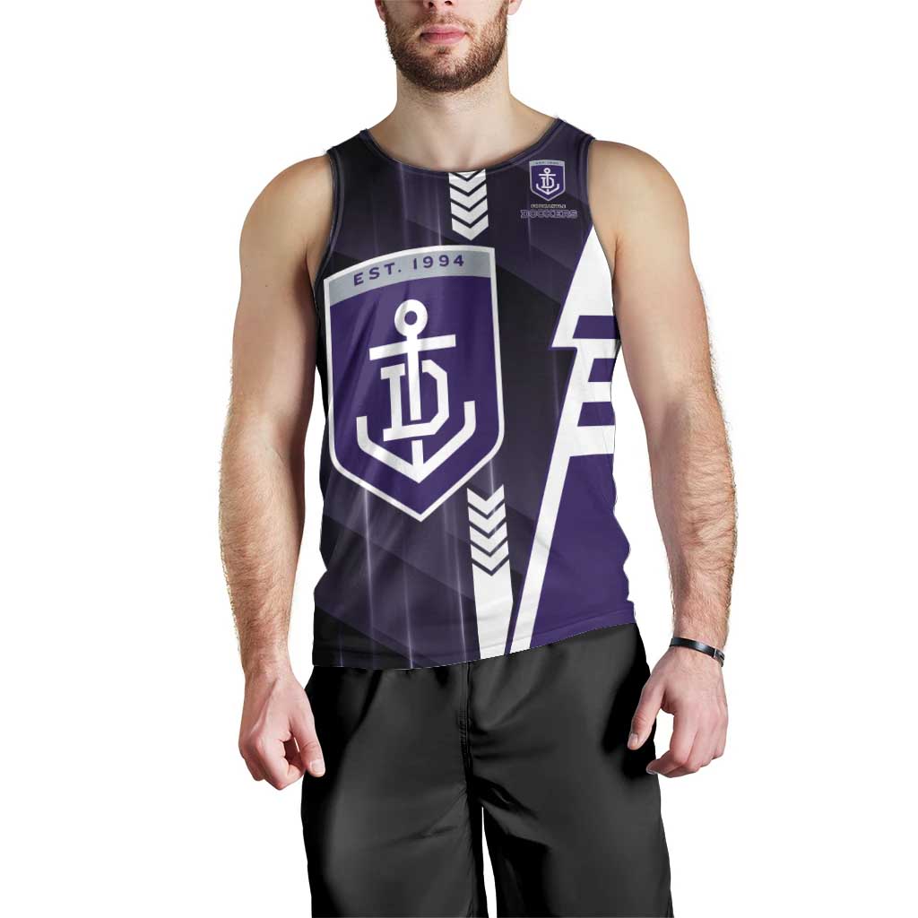 Personalized Fremantle Dockers Men Tank Top Modern Geometric Sports Graphic Style