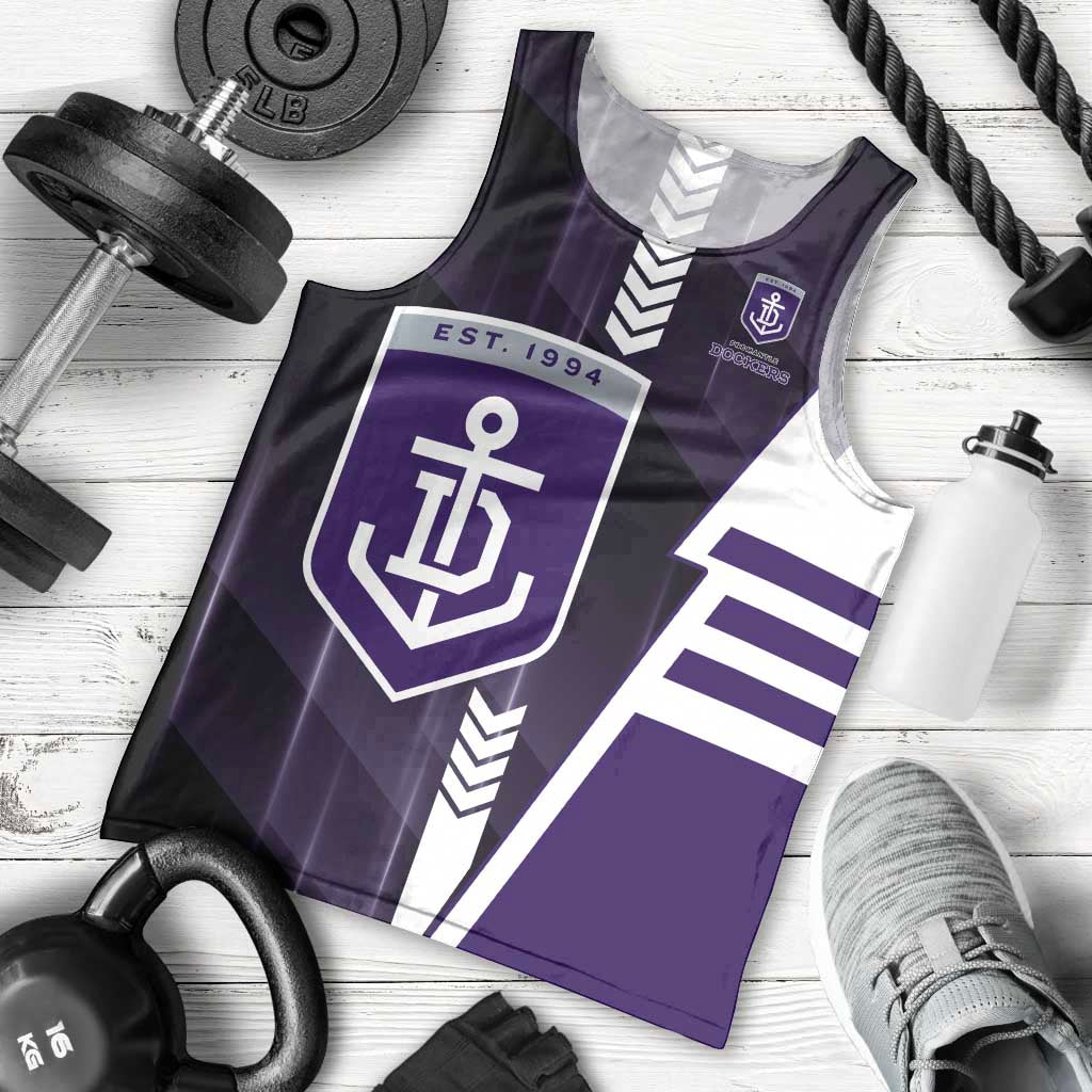 Personalized Fremantle Dockers Men Tank Top Modern Geometric Sports Graphic Style
