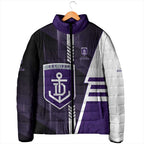 Personalized Fremantle Dockers Padded Jacket Modern Geometric Sports Graphic Style