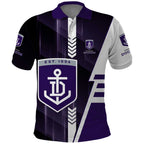 Personalized Fremantle Dockers Polo Shirt Modern Geometric Sports Graphic Style