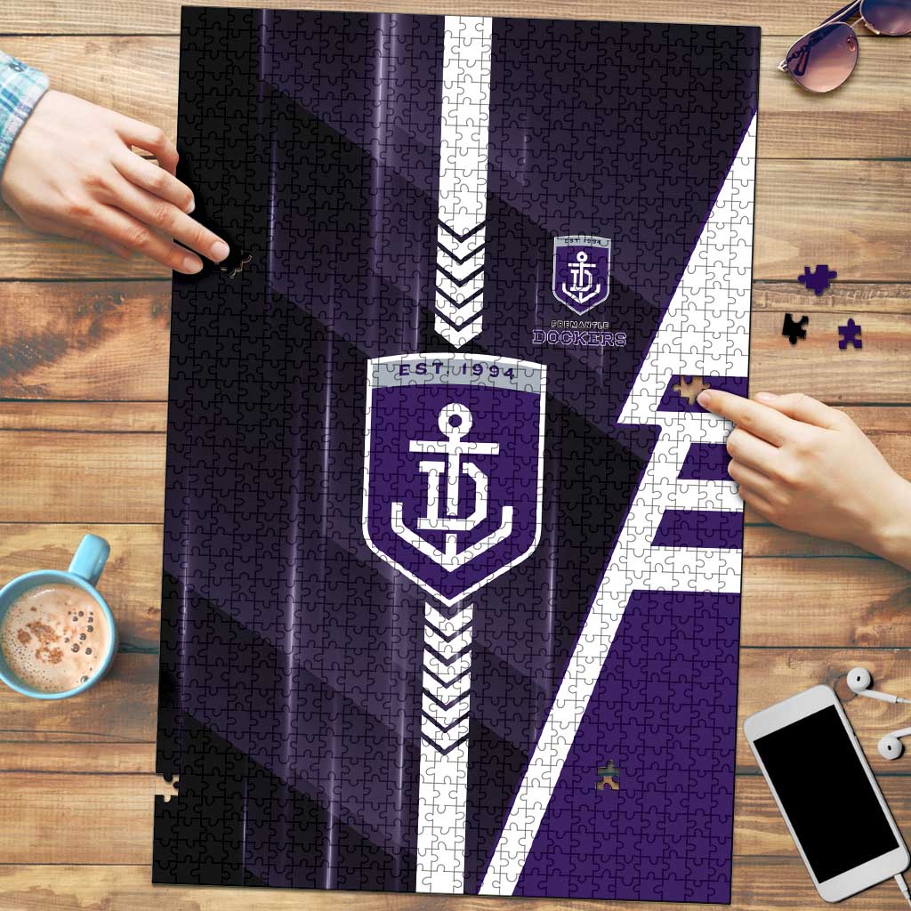 Fremantle Dockers Puzzle Modern Geometric Sports Graphic Style