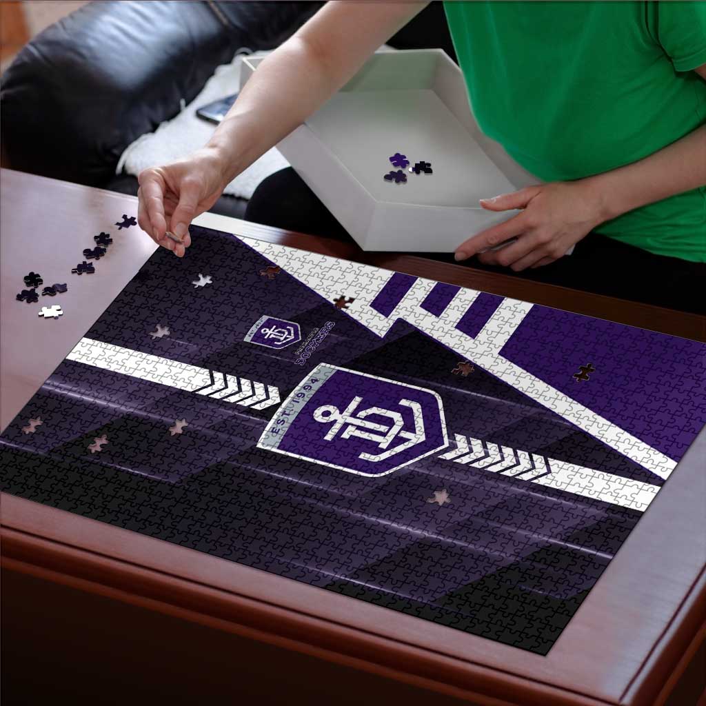 Fremantle Dockers Puzzle Modern Geometric Sports Graphic Style