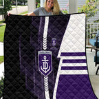 Fremantle Dockers Quilt Modern Geometric Sports Graphic Style