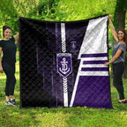 Fremantle Dockers Quilt Modern Geometric Sports Graphic Style