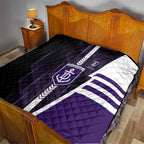 Fremantle Dockers Quilt Modern Geometric Sports Graphic Style