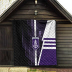 Fremantle Dockers Quilt Modern Geometric Sports Graphic Style