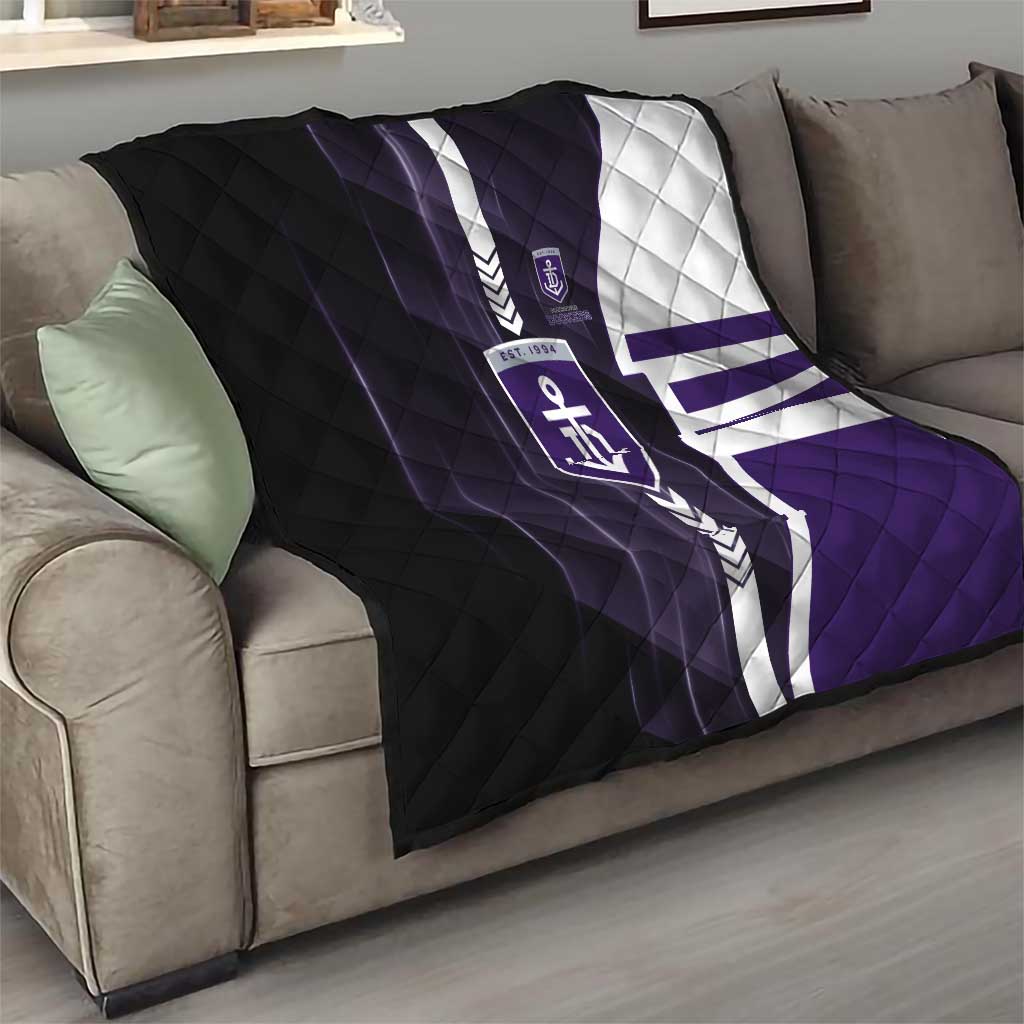 Fremantle Dockers Quilt Modern Geometric Sports Graphic Style