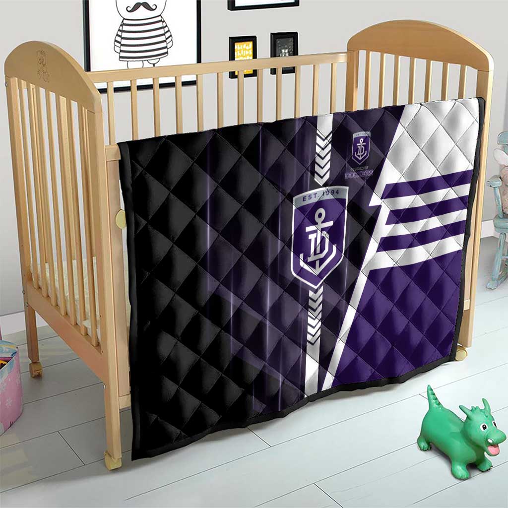 Fremantle Dockers Quilt Modern Geometric Sports Graphic Style