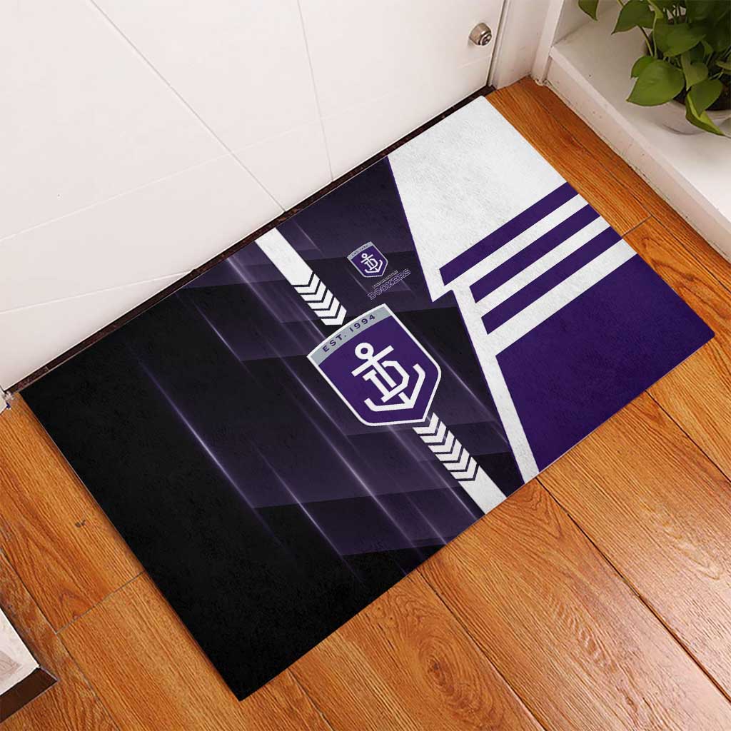 Fremantle Dockers Rubber Doormat Modern Geometric Sports Graphic Style