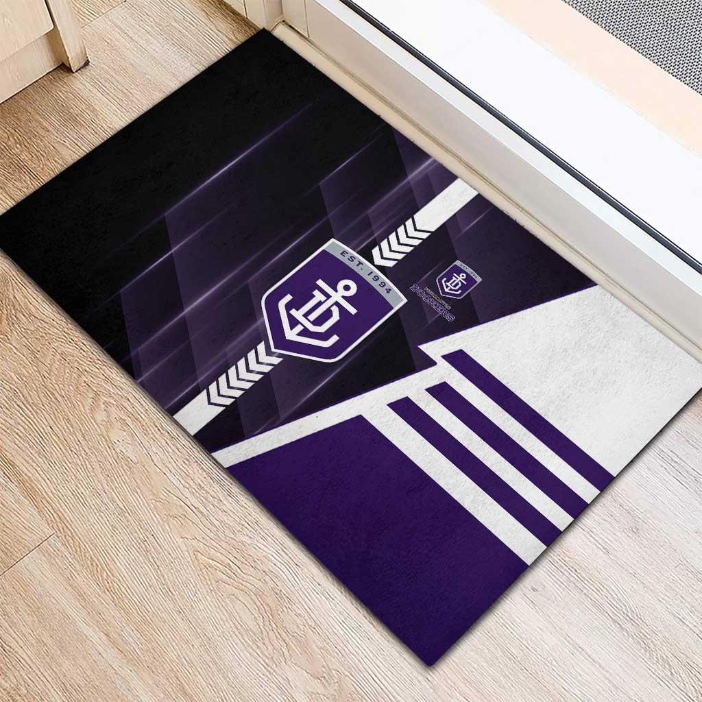 Fremantle Dockers Rubber Doormat Modern Geometric Sports Graphic Style