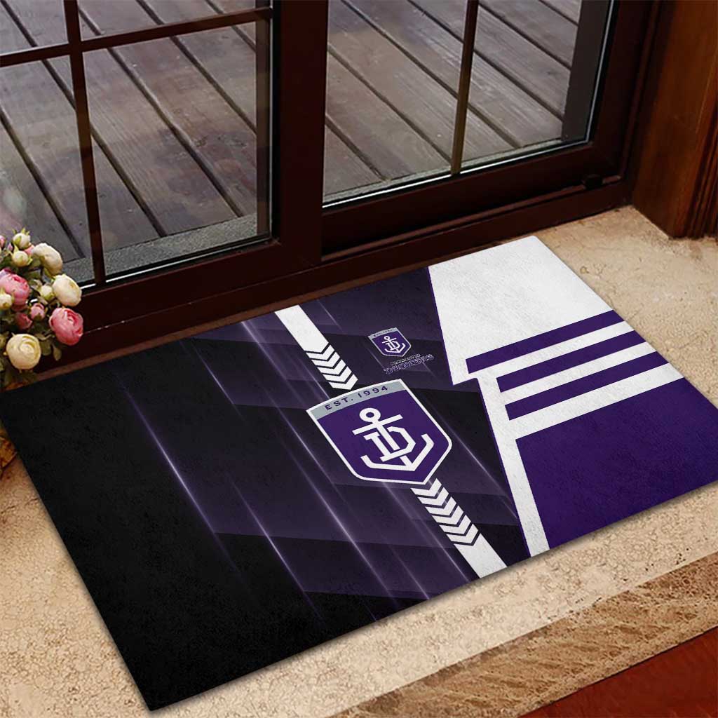 Fremantle Dockers Rubber Doormat Modern Geometric Sports Graphic Style