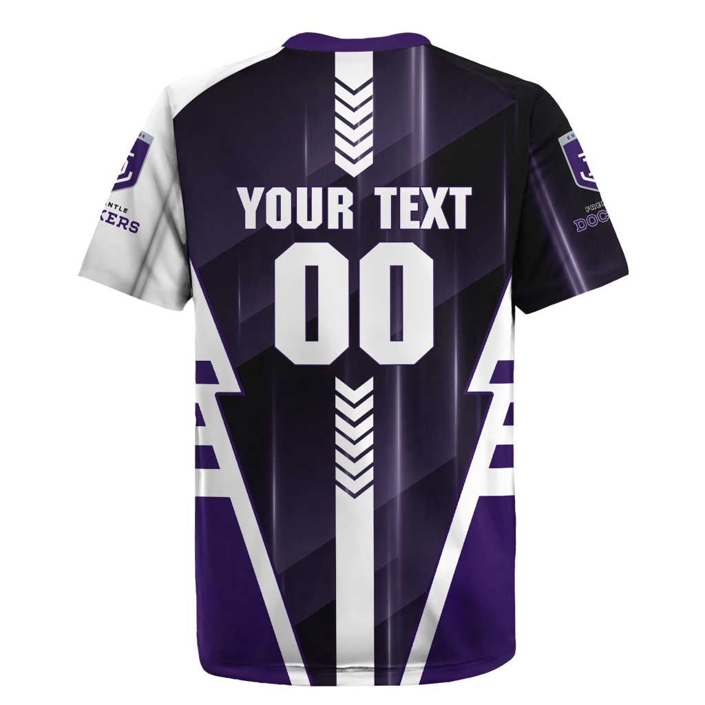 Personalized Fremantle Dockers Rugby Jersey Modern Geometric Sports Graphic Style