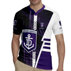 Personalized Fremantle Dockers Rugby Jersey Modern Geometric Sports Graphic Style