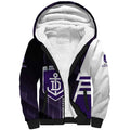 Personalized Fremantle Dockers Sherpa Hoodie Modern Geometric Sports Graphic Style