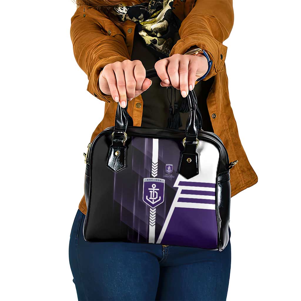 Fremantle Dockers Shoulder Handbag Modern Geometric Sports Graphic Style