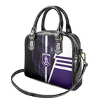 Fremantle Dockers Shoulder Handbag Modern Geometric Sports Graphic Style