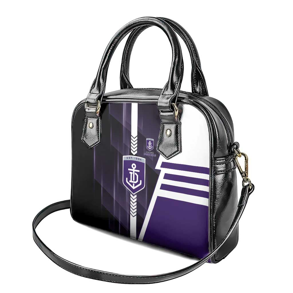 Fremantle Dockers Shoulder Handbag Modern Geometric Sports Graphic Style