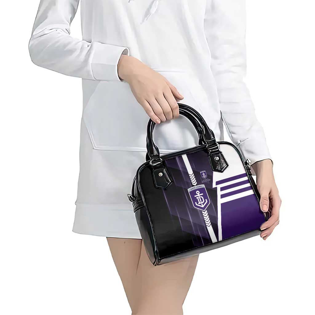 Fremantle Dockers Shoulder Handbag Modern Geometric Sports Graphic Style