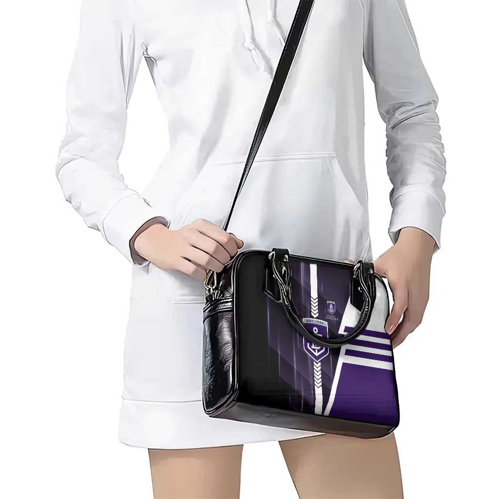 Fremantle Dockers Shoulder Handbag Modern Geometric Sports Graphic Style