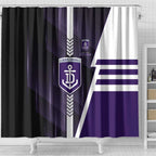 Fremantle Dockers Shower Curtain Modern Geometric Sports Graphic Style