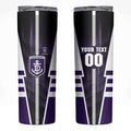 Personalized Fremantle Dockers Skinny Tumbler Modern Geometric Sports Graphic Style