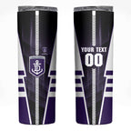 Personalized Fremantle Dockers Skinny Tumbler Modern Geometric Sports Graphic Style