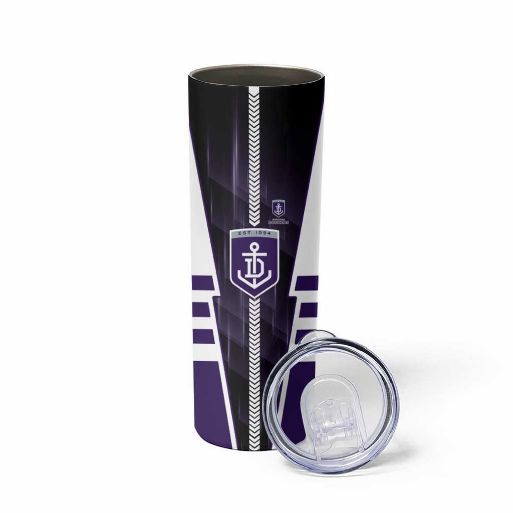 Personalized Fremantle Dockers Skinny Tumbler Modern Geometric Sports Graphic Style