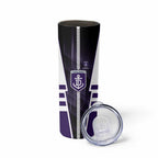 Personalized Fremantle Dockers Skinny Tumbler Modern Geometric Sports Graphic Style