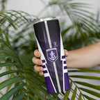 Personalized Fremantle Dockers Skinny Tumbler Modern Geometric Sports Graphic Style