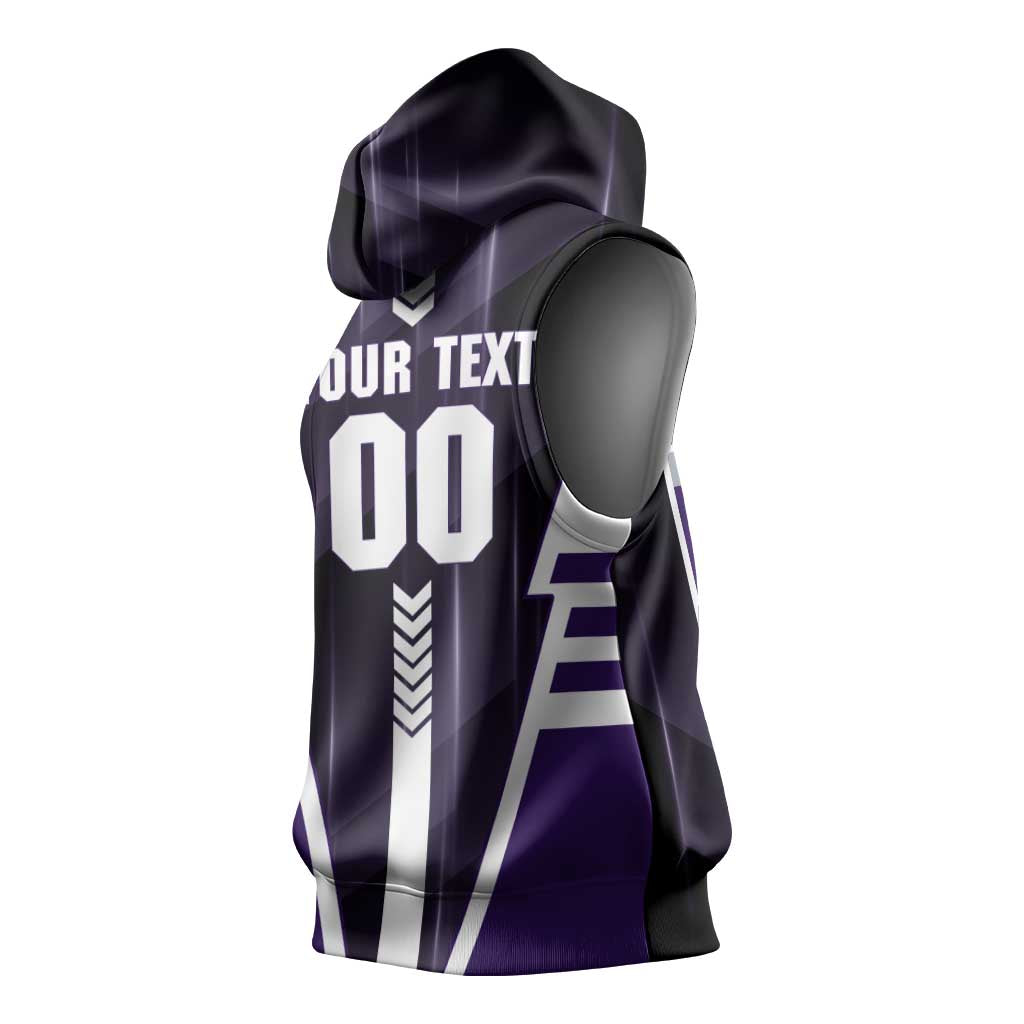 Personalized Fremantle Dockers Sleeveless Hoodie Modern Geometric Sports Graphic Style