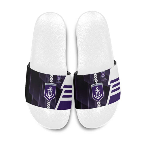 Fremantle Dockers Slide Sandals Modern Geometric Sports Graphic Style