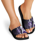 Fremantle Dockers Slide Sandals Modern Geometric Sports Graphic Style