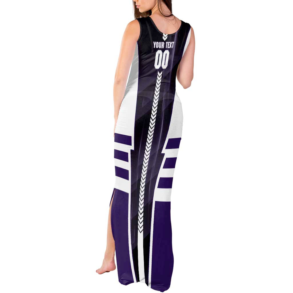Personalized Fremantle Dockers Tank Maxi Dress Modern Geometric Sports Graphic Style