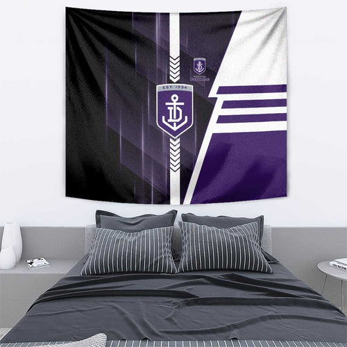 Fremantle Dockers Tapestry Modern Geometric Sports Graphic Style