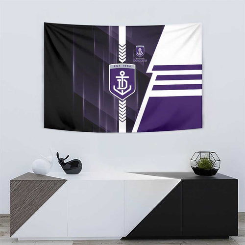 Fremantle Dockers Tapestry Modern Geometric Sports Graphic Style