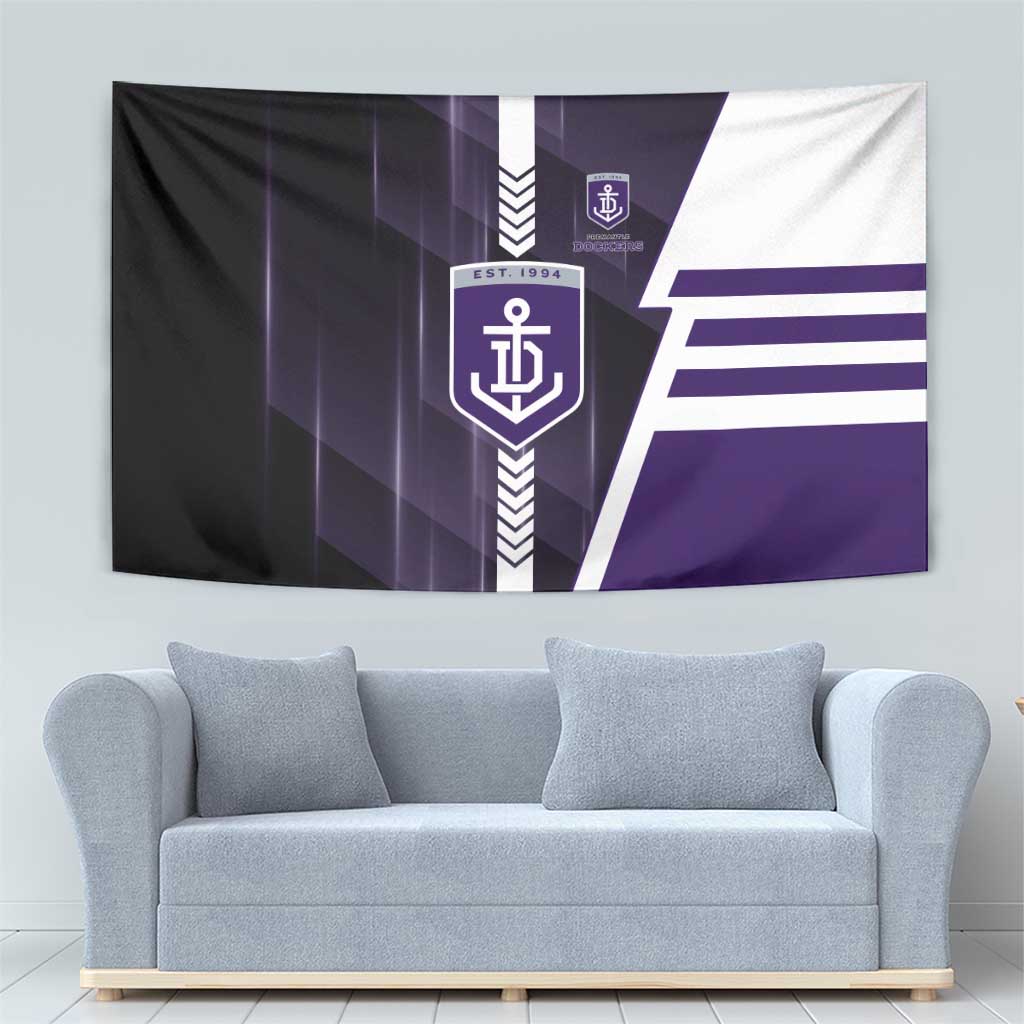 Fremantle Dockers Tapestry Modern Geometric Sports Graphic Style