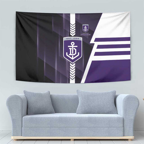 Fremantle Dockers Tapestry Modern Geometric Sports Graphic Style