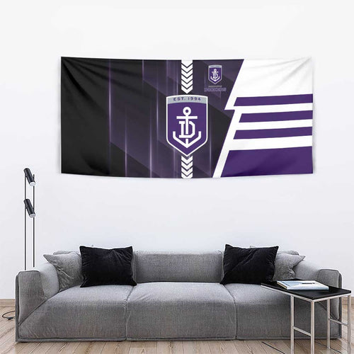 Fremantle Dockers Tapestry Modern Geometric Sports Graphic Style