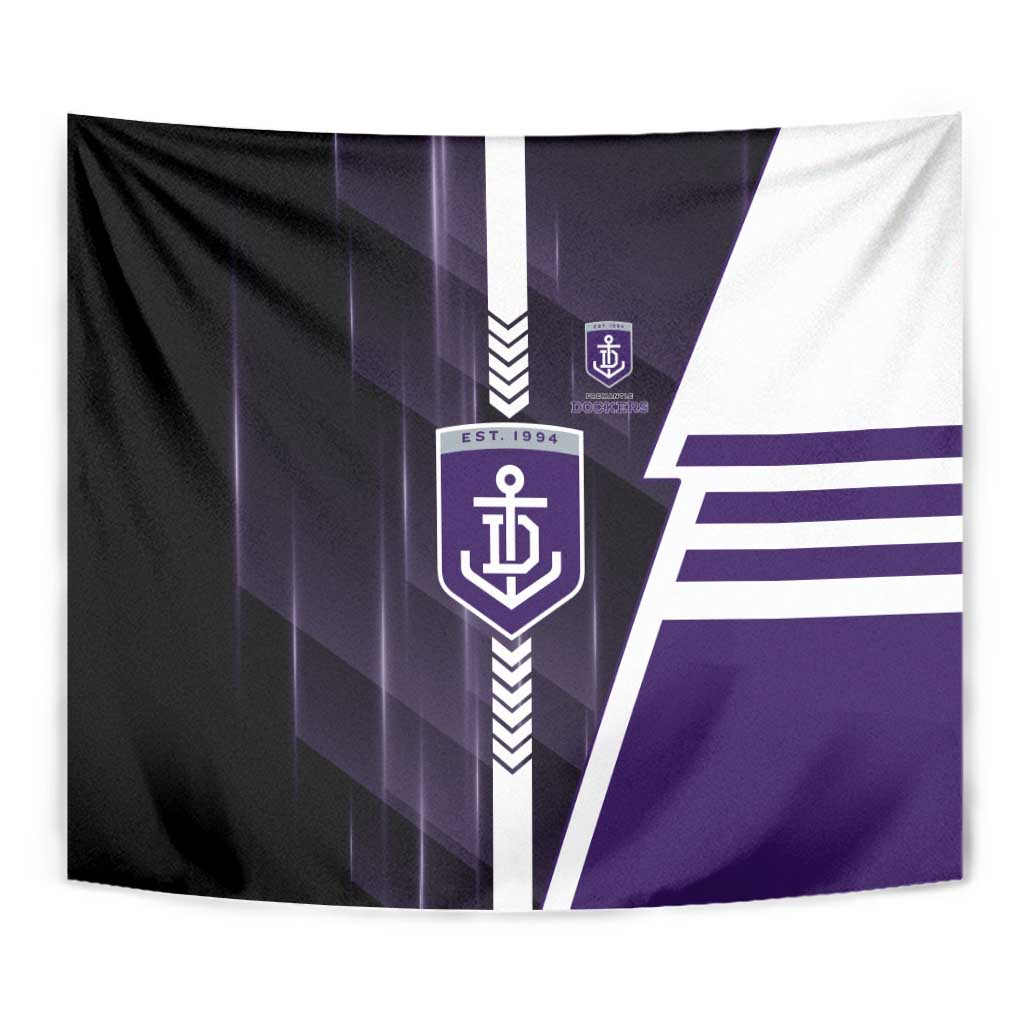 Fremantle Dockers Tapestry Modern Geometric Sports Graphic Style