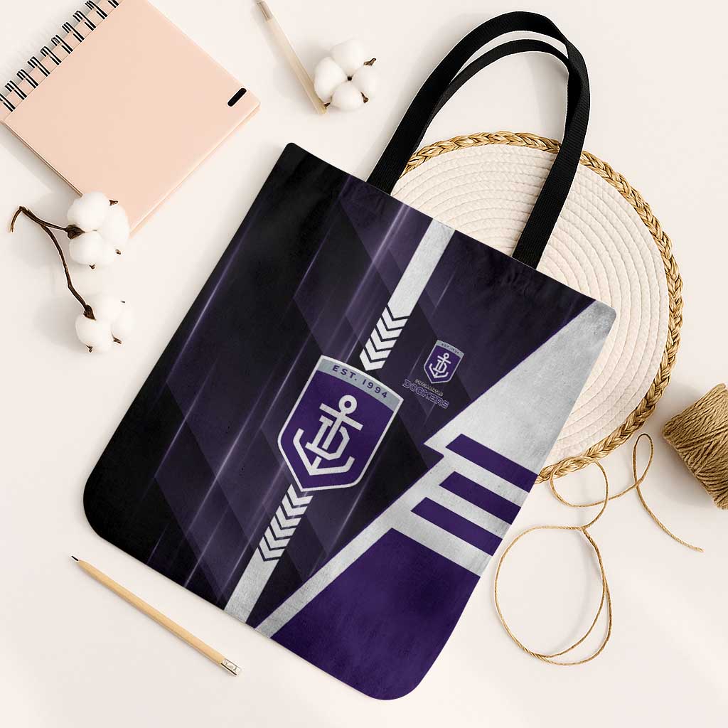 Fremantle Dockers Tote Bag Modern Geometric Sports Graphic Style