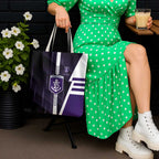 Fremantle Dockers Tote Bag Modern Geometric Sports Graphic Style