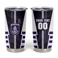 Personalized Fremantle Dockers Tumbler Cup Modern Geometric Sports Graphic Style