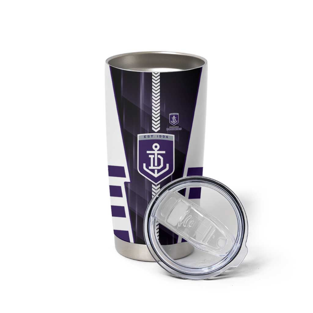 Personalized Fremantle Dockers Tumbler Cup Modern Geometric Sports Graphic Style