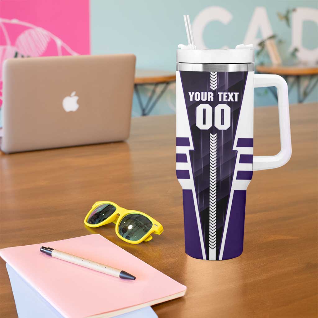 Personalized Fremantle Dockers Tumbler With Handle Modern Geometric Sports Graphic Style