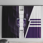 Fremantle Dockers Window Curtain Modern Geometric Sports Graphic Style