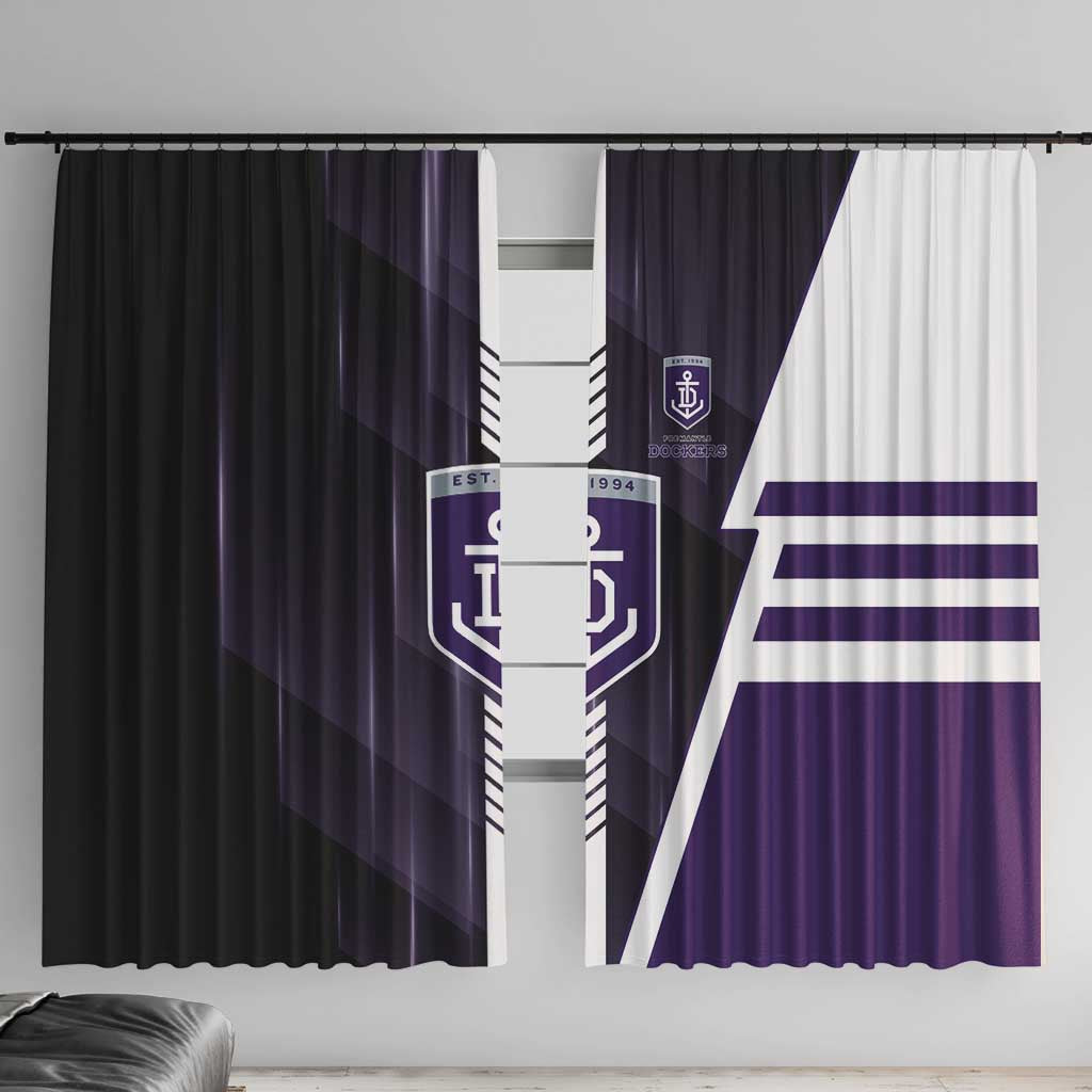 Fremantle Dockers Window Curtain Modern Geometric Sports Graphic Style
